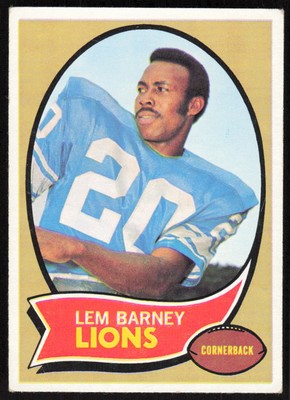 1970 Topps #75 Lem Barney RC - $1 SHIPPING (JB4)