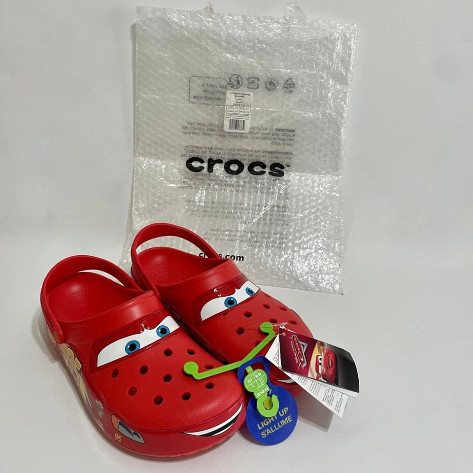¡¡NUEVO CON ETIQUETAS!! CROCS Lightning McQueen Disney Unisex Adultos Coches Crocs Pixar Para hombres 13 Foto 4 de 4
