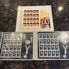 Lot Of 3 Stamp Sheets - Legends Of Hollywood - Audrey Hepburn and Judy Garland