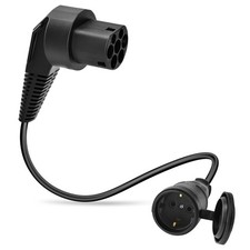 Julik Adattatore da Tipo 2 a Schuko, 16 A, 250 V, Tipo 2 Iec 62196 Ev, (t7r) - Miniatura 1