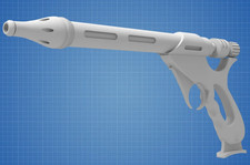 Jango Fett's WESTAR-34 Blaster 1:1 Scale 3D Print Replica Prop Star Wars Cosplay