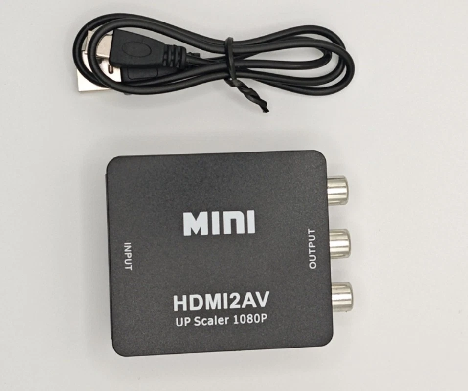 HDMI zu Cinch Adapter Box Composite AV CVBS Videokonverter Full HD 1080p 720p - Bild 3 von 4