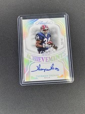 2025 Panini Flawless Flawless Achievements Thurman Thomas FA-TTS Silver /20