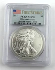 2011 $1 Silver Eagle PCGS First Strike MS70