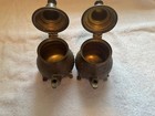 Vintage Middle Eastern Coffee/Tea Pot Turkish Stamped Brass set of 2 w/creamer — photo 9