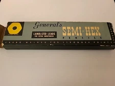 Vintage General's Semi-hex Pencils Firm: 11 U Sharpened