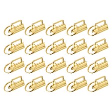 72Pcs 32mm/ 1.3-inch Key Fob Hardware with Keychain Ring Gold Tone