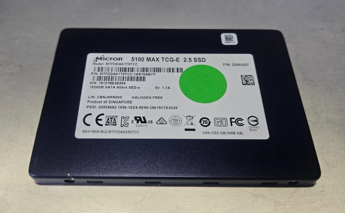 Las mejores ofertas en Micron SATA III 2.5 en unidades de estado