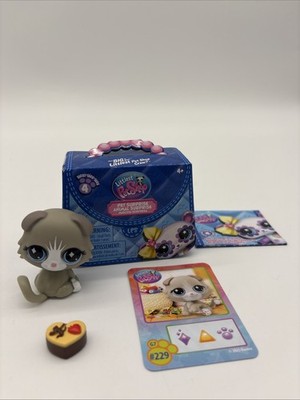 Littlest Pet Shop LPS Surprise Series 4 G7 #229 Gray Cat ~ New ~ Opened ~