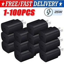 25W USB Fast Wall Charger Type C Charger Block For Samsung Galaxy S23/22/21 LOT