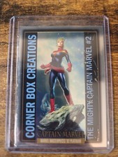 2024 Marvel Masterpieces '92 Platinum Captain Marvel Corner Box Creations #CB-16