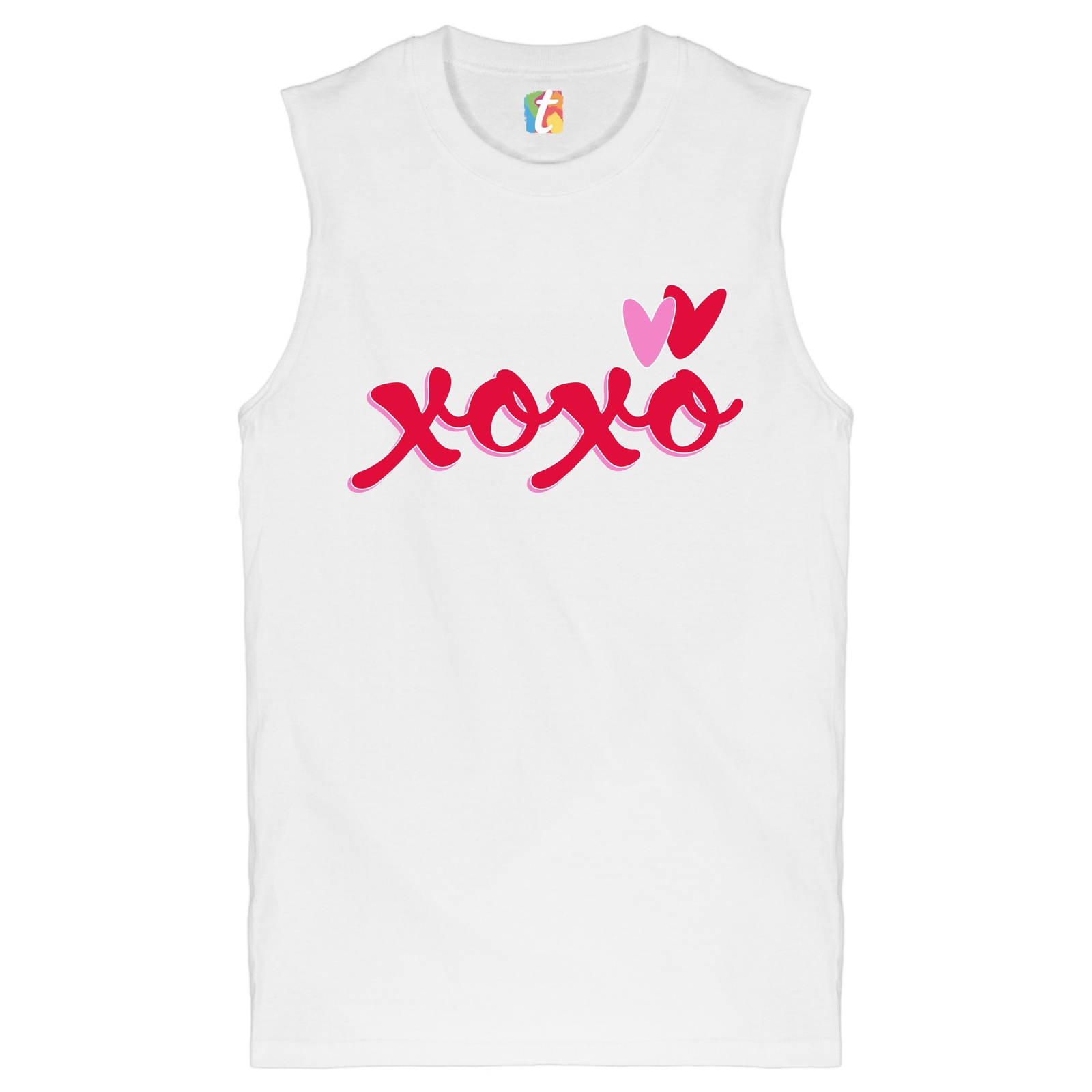 ALTRA XOXO Camicia Muscle romantica San Valentino Cuori Passione Amore Uomo