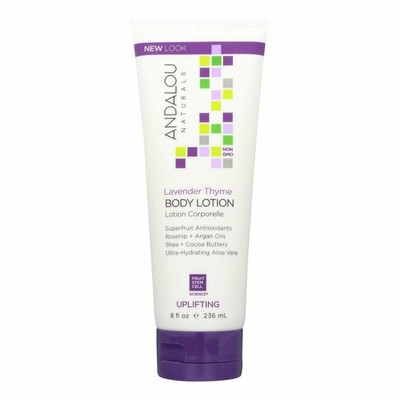 Andalou Naturals Lavender Thyme Refreshing Skin Body Lotion 8 fl oz Pack of 12