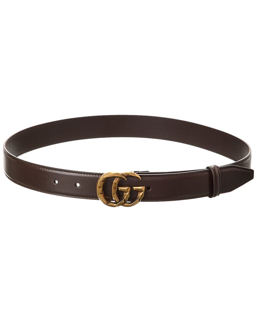Gucci Leather Belt Mens Brown 85