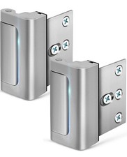 2 Pack Home Security Door Lock Childproof Door Reinforcement Lock Stop 4 Screws
