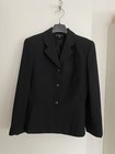 <!--F#f_0-->Chelsea Design Jacket Sz 12 3 Front Panel Black Business Suit Style Small Fault<!--F/-->