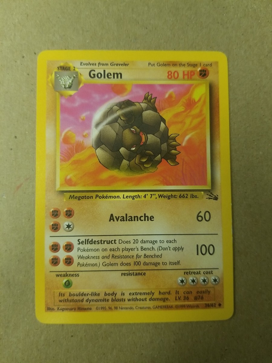 1995 golem pokemon card value Golem EX - Generations - Pokemon