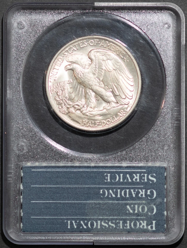 Rattler 1938 Silver 50c Walking Liberty Half-dollar PCGS # 8038829 + Bonus - Image 2 of 4