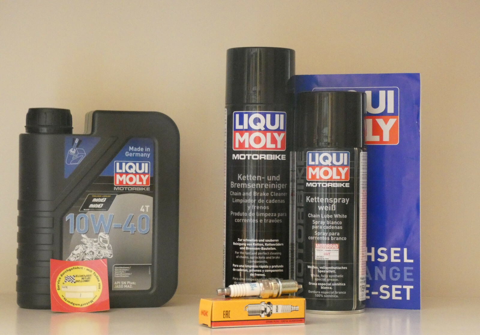 Honda TLR 200 Maintenance and Inspection Set Oil Filter Spark Plug
