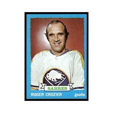 Roger Crozier 1973 Topps (Damaged) #108 Buffalo Sabres Hockey Card Poor