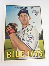2016 Topps Heritage High Number 5x7 Joe Biagini Blue Jays RC 556 #'d /49