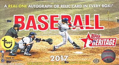2017 topps heritage バラ売り可 2017 Topps Heritage Baseball Sealed Hobby Box 24 packs per