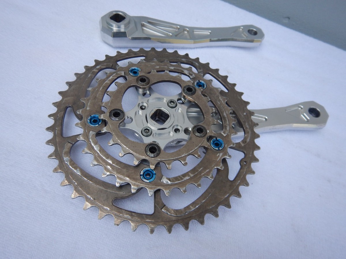 AC Adventure Components Vintage Cranks Triple Mountain Bike 175