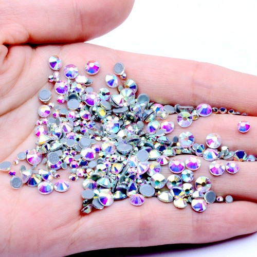 40 Colour 1440pcs Hot Fix Rhinestones FlatBack GLASS Crystals Clothes Decoretion - Picture 15 of 49