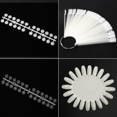 Präsentationen Stäbchen Nail Art Tips Übung Nagel Sticks Fächer Display Set