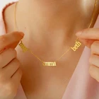 TEAMER Personalized Custom Multi-name Family Name Necklace Birthday Gift Jewelry