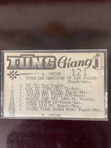 vietnamese cassette tape Tung Giang 1