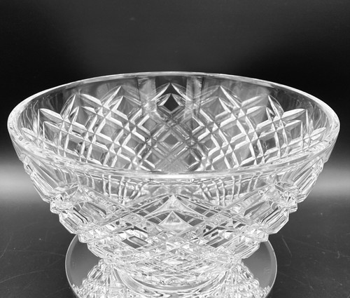 Large Tiffany & Co Crystal Diamond Cut Glass Bowl - Picture 2 of 6