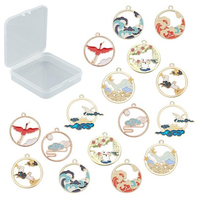 SUNNYCLUE Japanese style love 16 pieces 8 types Japanese style charm Crane  246