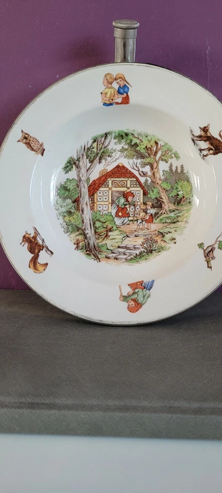 Assiette Chauffante à Bébé Vintage 1940 / 1950 - Photo 2/3