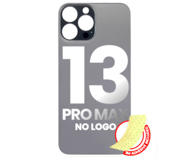 Back Glass With 3M Adhesive Compatible For iPhone 13 Pro Max (Graphite)