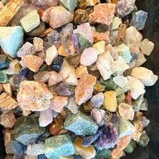 Mixed Lot Assorted Gemstones Crystals 3/4 Lb Bags