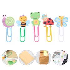 50 Pcs Office Color Animal-shaped Paper Clips Scrapbook Page Holder