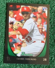 DANIEL DESCALSO - 2011 BOWMAN ROOKIE CARD # 215 - ST. LOUIS CARDINALS - MLB