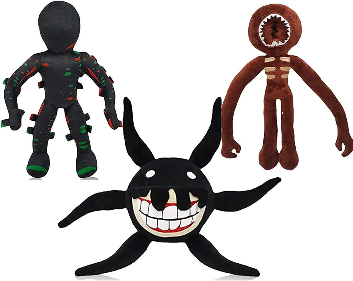  Doors Plush, Monster Horror Game Doors Plush,Ten Doors Plushies  Include Rush, Figure,Seek,10-20 inch Height, Gifts for Game Fans (New  screetch) : Toys & Games