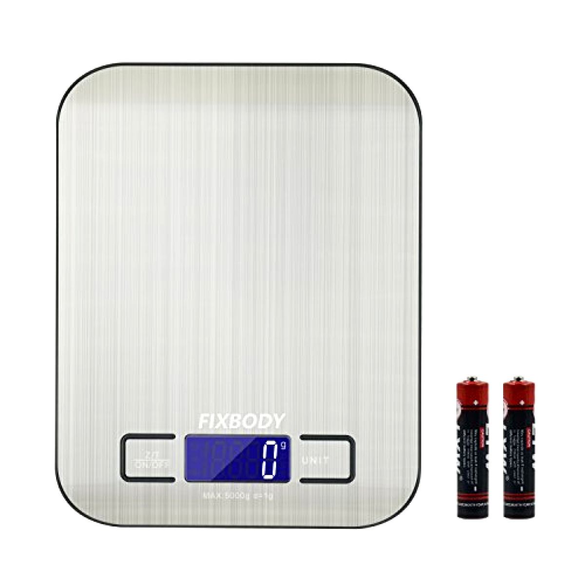 Digital Kitchen Scale Multifunction Food Scale Stainless Steel with Batteries-image