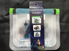 Reusable Disney Pixar Lightyear  snack bags set of 3