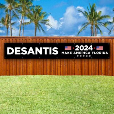 DESANTIS 2024 XXL Banner Advertising Vinyl Flag Sign Many Sizes LARGE SIZE ELECT