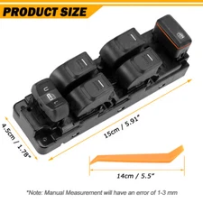 Power Window Master Switch Driver Side For Colorado Canyon 2004-2012 Hummer H3