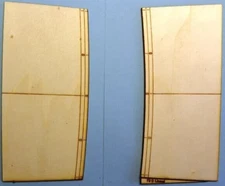 RAMPS by MRGS for RR Crossing for Lionel O FasTracks 36" curve, laser engraved