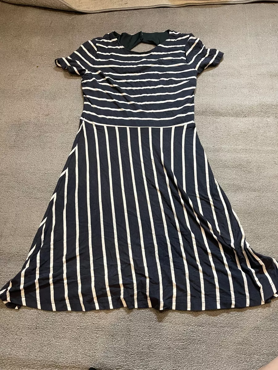 Loft striped cheap dress