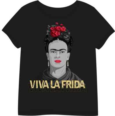Frida Kahlo Viva Frau T-Shirt S-XL kult 100% Baumwolle