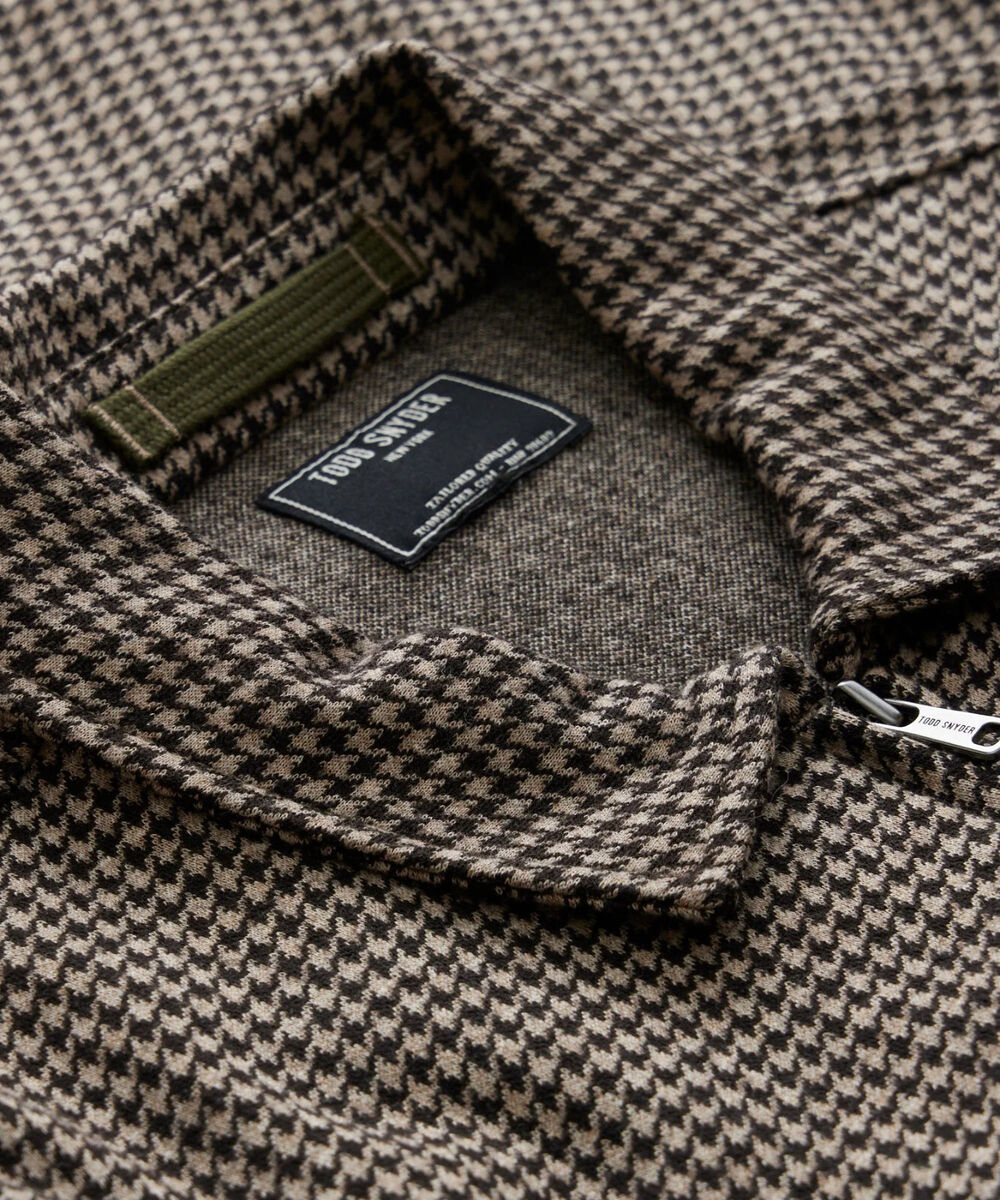 NWT $498 Todd Snyder Wool Houndstooth Zip Deck G9 Harrington NWT $498 Todd Snyder Wool Houndstooth Zip Deck G9 Harrington