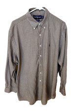 Ralph Lauren Button Down Dress Shirt Mens 16 32-33 Yarmouth Long Sleeve