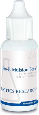 Biotics Research Bio E Mulsion Forte 1 Fliud Ounces, 30 ml Vitamin E 30 IU / 5 D