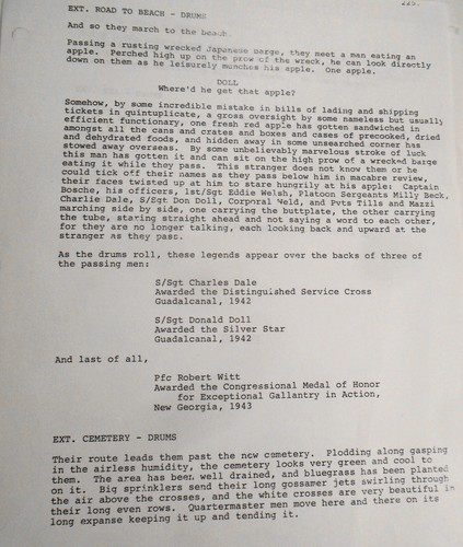 Terrence Malick - Scénario de la ligne rouge mince - Première draft 1989. Très rare - Photo 17 sur 18